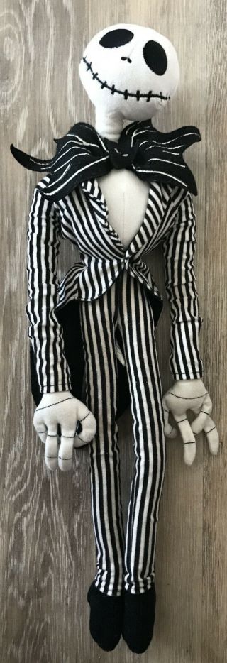 Disney Nightmare Before Christmas Jack Skellington Bendable Plush Doll Toy 18 "