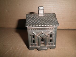 Great Old Cast Iron One Story House Still Penny Bank 1883 - 1903