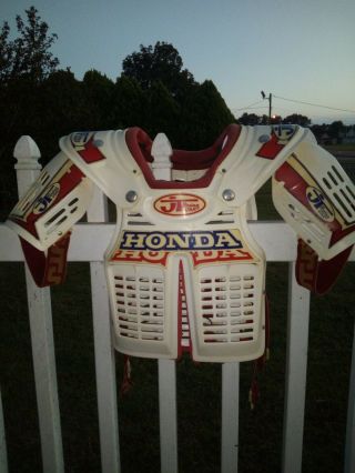 Vintage Honda Jt Racing Chest Protector.  But Still In Good Shape