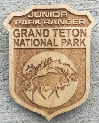 Grand Teton National Park Junior Ranger Badge (wood) -
