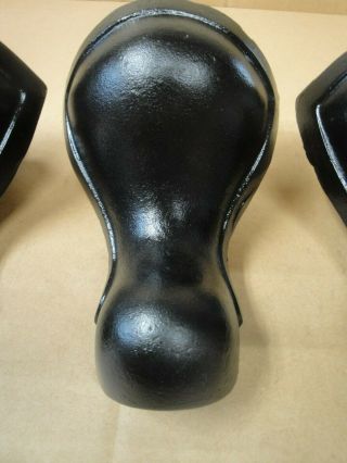 4 Antique Matching Cast Iron Bathtub Tub Feet smooth BALL style 3