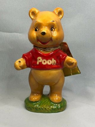 Vintage 1964 Walt Disney Productions Winnie The Pooh Enesco Japan Figurine W Tag