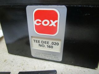 35 Vtg Cox PEE WEE.  020 High Power Competition Flying N.  O.  S Engine 3