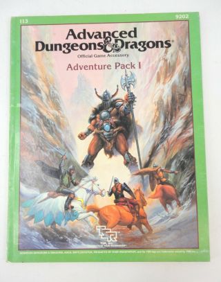 Vtg Tsr Ad&d 1st Edition Adventure Module - I13 Adventure Pack I Very Rare