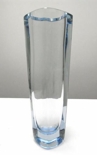 Stromberg Tall Vase Art Glass Crystal Mid Century Modern Sweden Vintage Signed
