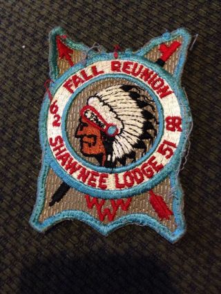 Older 1962 Oa Lodge 51 Shawnee Fall Reunion Patch