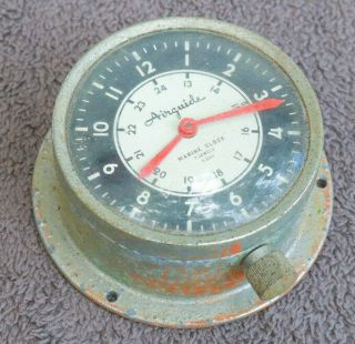 Airguide Clock Vintage Marine Time Boat Ship Decor Wall Mount Lb