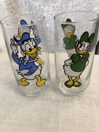 1970’s Donald And Daisy Duck Pepsi Collector Series Walt Disney Productions