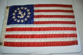 Vintage Classic United States Ensign Flag Burgee Pennant Chris Craft Hacker
