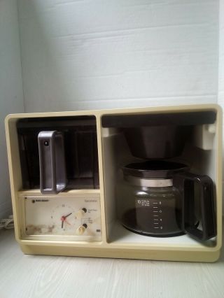 Vintage Black Decker Spacemaker Under Cabinet 10 Cup Coffee Maker Sdc2ag White