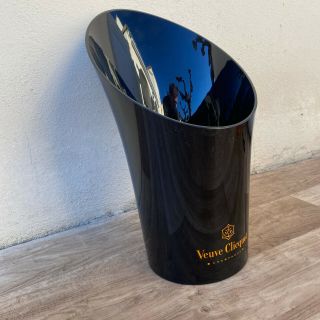Vintage French Champagne French Ice Bucket Cooler Black VEUVE CLICQUOT 1409203 2