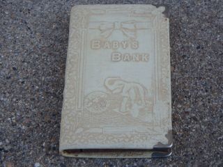 Vintage Book Coin Bank No Key Zell Products Corporation York Vol.  5