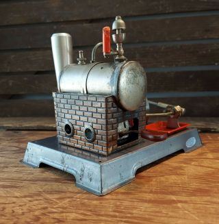 Vintage Wilesco Mini Live Steam Engine Model D - 4 Made In West Germany 3