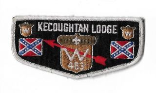 Oa Lodge 463 Kecoughtan Bsa S6b Flap White Bdr.  [nan - 1488]
