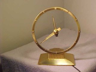 Vintage Mid Century 1950 Jefferson Golden Hour Mystery Clock /