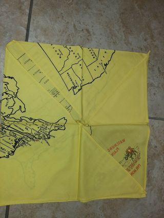 Boy Scout Kerchief/Neckerchief Watchung Area Council,  Map Philmont Expedition 3