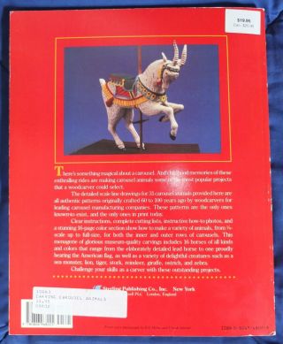 Carousel Wood Animals Carving Instruction Book / Carnival Amusement Ride Pattern 2
