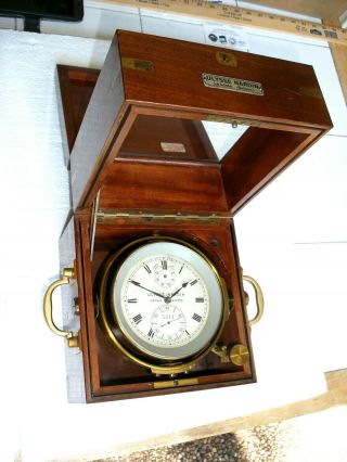 Swiss Ulysse - Nardin Full Ship Chronometer In Gimble Box