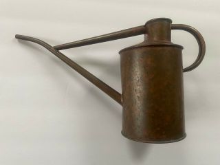 Vintage Haws Elliott 3 - Pint Copper Watering Can With Great Patina