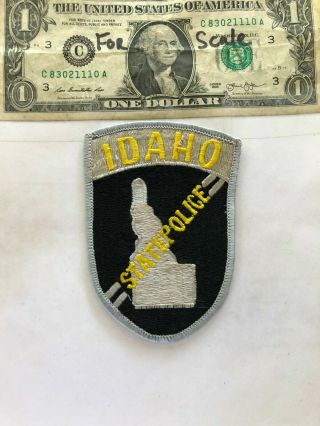 Idaho State Police Patch Un - Sewn In Great Shape