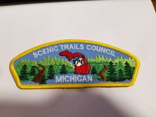 Vintage Boy Scout Patch - Bsa - Scenic Trails Council - Michigan