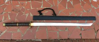 Vintage Iberia Handcrafted Samurai Ninjato Sword – Two Handed Straight Katana