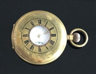 Vintage Half Hunter Pocket Watch C.  1900 / Montre Gousset