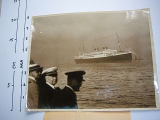 Naval Press Photo 3 - S.  S.  Britannic White Star Line,  York 1930