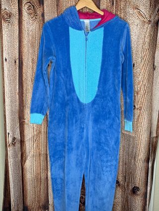 Disney Lilo & Stitch Adult Stitch Costume Sherpa Union Suit Xs