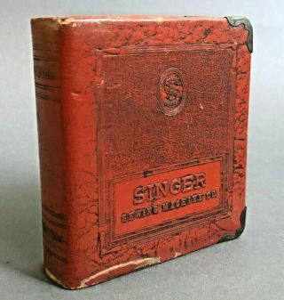 Singer Sewing Machine Co.  Faux Book Promotional Coin Bank Zell Prods.  C.  1920