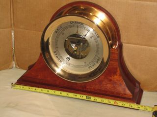 Chelsea Vintage Ships Bell Barometer 8 1/2 In.  1986 Red Brass