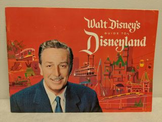 Vintage 1961 Walt Disney’s Guide To Disneyland Souvenir Book Incredible Cond