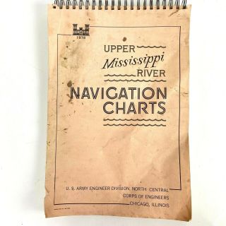 Vintage 1978 Upper Mississippi River Navigation Charts Us Army Corps Of Engineer