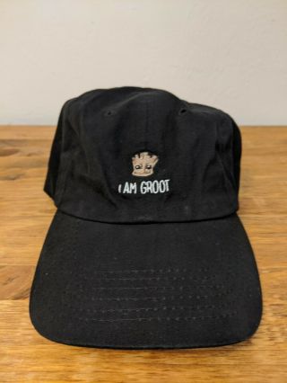 Guardians Of The Galaxy Disney Parks I Am Groot Adult Baseball Cap Hat
