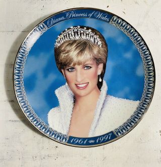 Collectible A Tribute To Princess Diana Franklin Limited Edition Plate