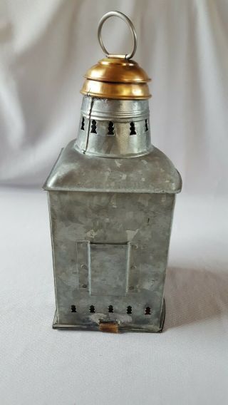 Antique Perko Perkins De - lite Side light lantern w/oil burning fount 3