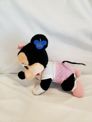 Vtg 1984 Disneyland Baby Minnie Mouse Plush Walt Disney Crawling