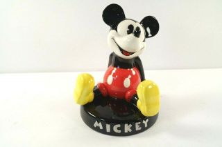 Enesco Disney Mickey Mouse Ceramic Bank 6 3/4 " Very Collectible