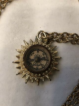 Vintage Compass - Germany - On 26” Chain For Those Who Get Lost