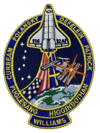 Sts 116 Shuttle Mission Patch Discovery Old Stock