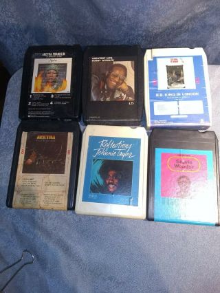24 Vintage 8 Track Tapes With Case 1248