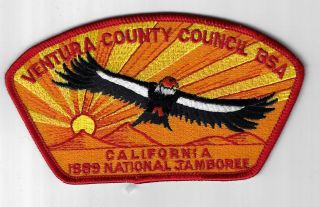 Ventura County Council Sap 1989 National Jamboree California Red Bdr.  [pat - 1333]
