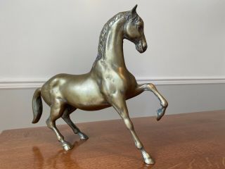 Vintage Large Bronze Horse Figure Sculpture 12 X 14