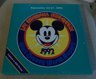 Walt Disney World 1st Disneyana Convention 1992 Contemporary Resort Plate Le