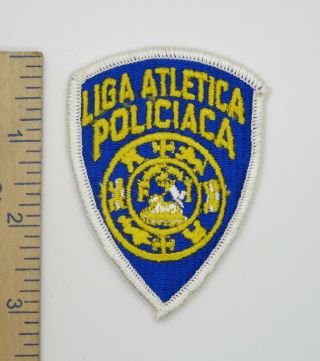 Liga Atletica Policiaca Police Patch Vintage