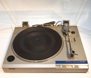 Vintage Sony Ps - 150 Turntable / Record Player 33 & 45 Rpm Great