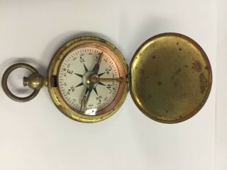 Vintage Wwii U.  S.  C.  E.  Brass Compass