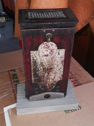 Antique Cast Iron Columbus Match Vending Machine Parts