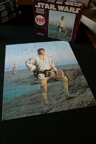Vintage 1977 Star Wars Luke Skywalker Episode 4 500 Piece Puzzle Complete Kenner