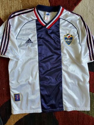 Yugoslavia 1998 1999 Away Football Shirt Soccer Jersey Adidas Vintage Xl